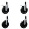 Service Caster 6'' Phenolic Swivel 1-1/8'' Expand Stem Caster Set 2 Total Lock Brakes, 4PK SCC-EXTTL20S615-PHS-2-S-2-118 - alternate 1